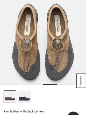 Trippen-style Brown Suede and Black Slip-On Shoes TOKYO STUDIO MT101